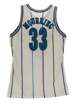 1992-93 Alonzo Mourning Game Worn Charlotte Hornets Rookie Jersey
